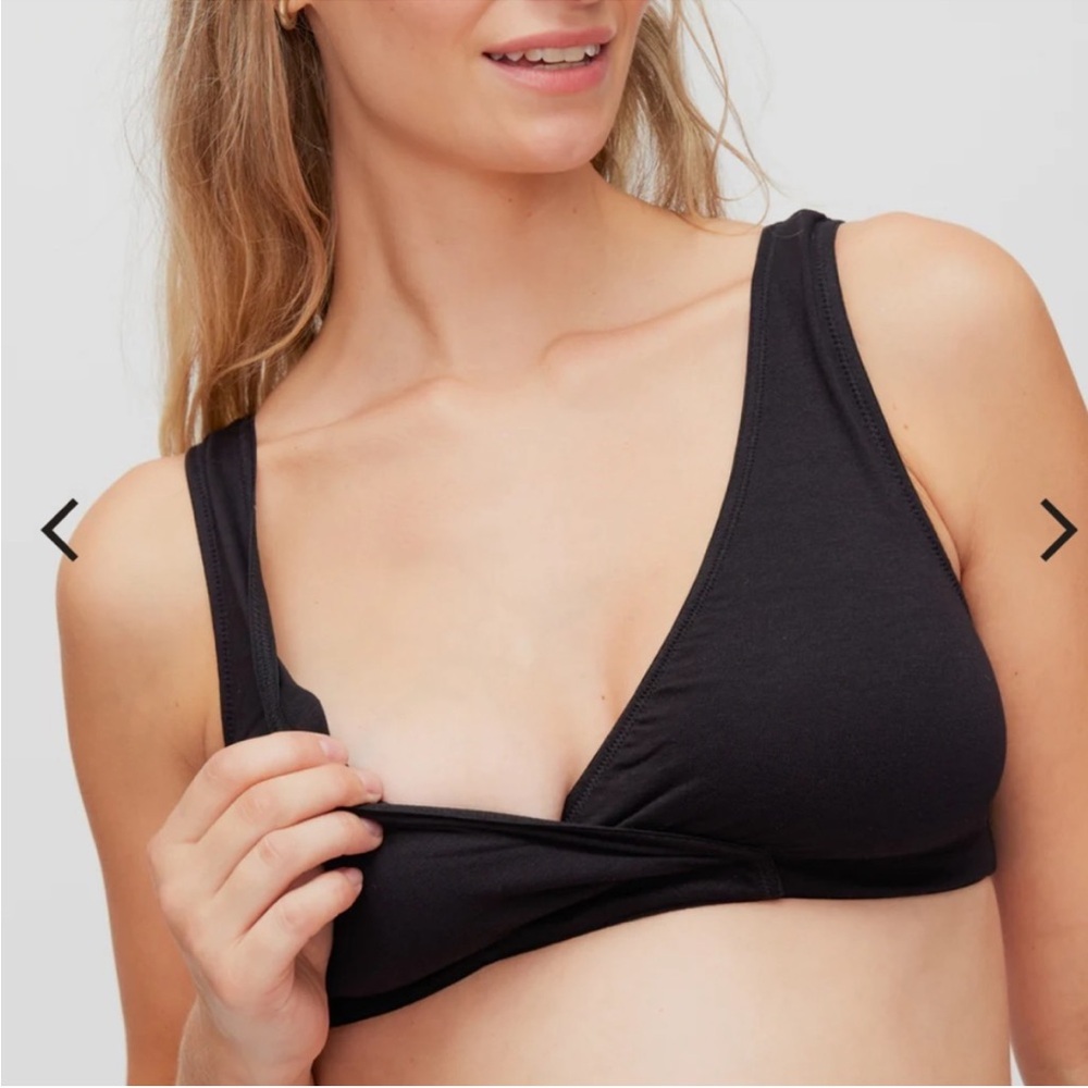 Motherhood Nursing Pullover Black Bra Set of Two